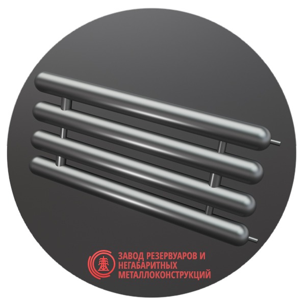 Регистры отопления четырехрядные РСЭ-4x57x2.5-2000 мм